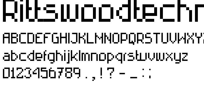 RittswoodTechnical Regular font